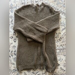 SHEIN Brown Knit Sweater